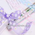 character high quality custom beautiful chiffon ribbon